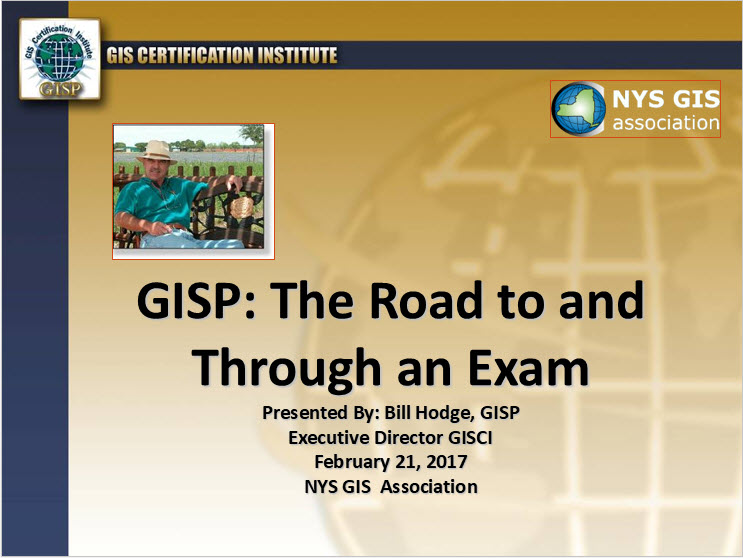 GISP – The Road to and Through an Exam | NYS GIS Association